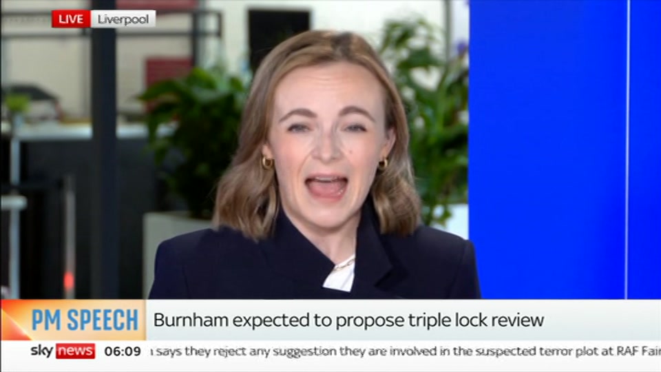 Broadcast still at 9m. Sky News, Mornings, 29 September 2026.