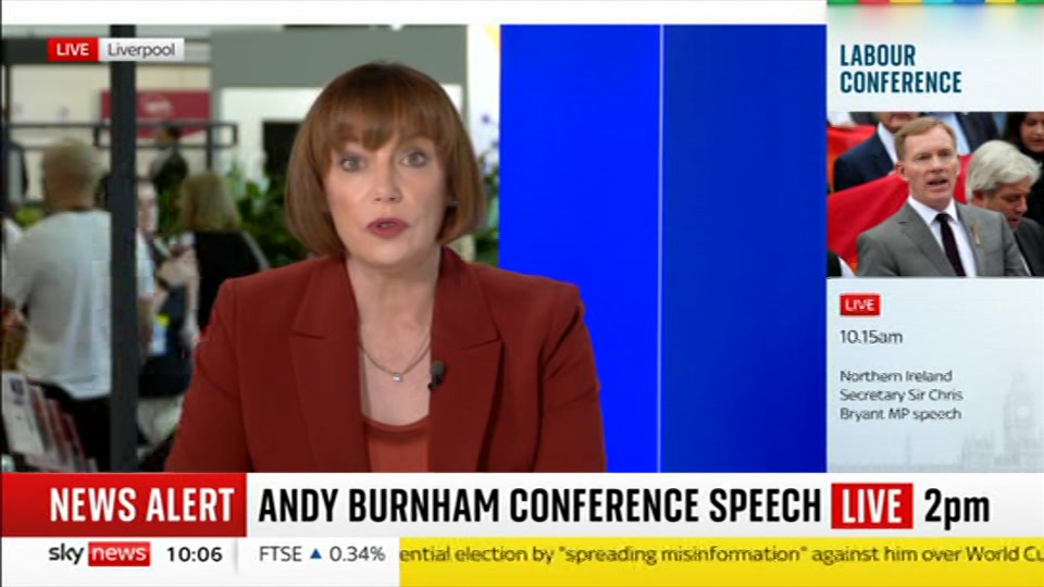 Broadcast still at 6m. Sky News, Sky News Today with Gareth Barlow, 29 September 2026.