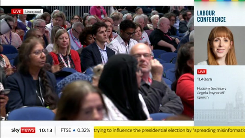 Still from Sky News at 13:30