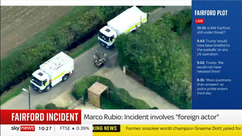Broadcast still at 27m. Sky News, Sky News Today with Gareth Barlow, 29 September 2026.