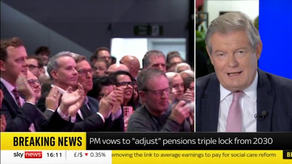 Still from Sky News at 11:00