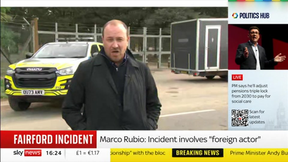 Broadcast still at 24m. Sky News, Sky News Today with Jayne Secker, 29 September 2026.