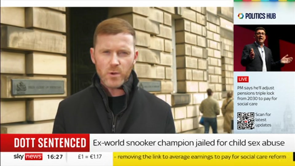 Broadcast still at 27m. Sky News, Sky News Today with Jayne Secker, 29 September 2026.