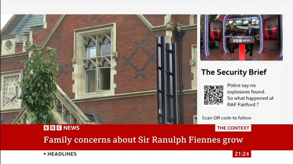 Still from BBC News at 24:00