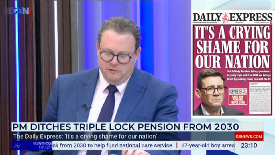 Broadcast still at 10m. GB News, New: Patrick Christys Tonight Late..., 29 September 2026.