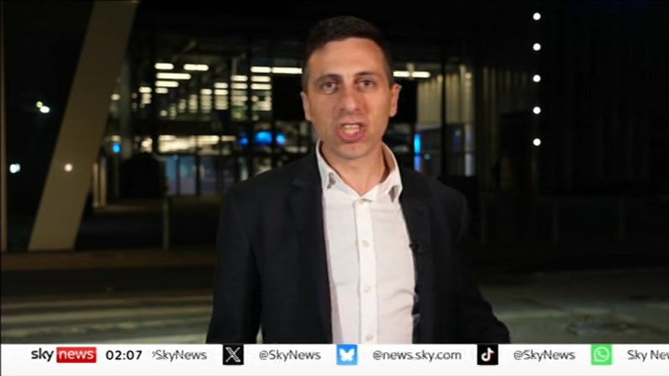 Still from Sky News at 7:00