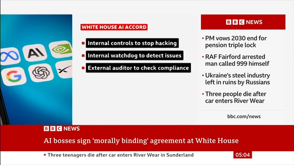 Still from BBC News at 4:00