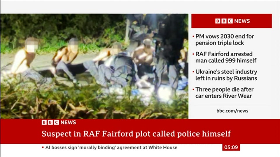 Still from BBC News at 9:00