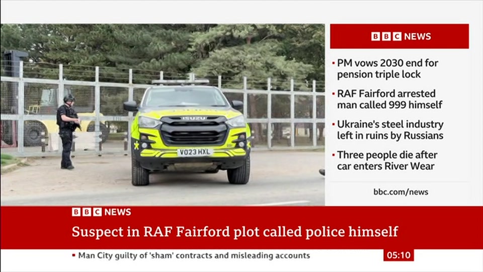 Broadcast still at 10m. BBC News, 30 September 2026.