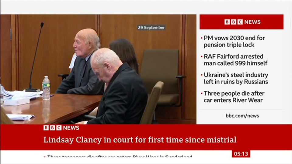 Broadcast still at 13m. BBC News, 30 September 2026.