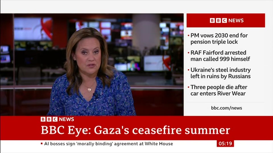 Still from BBC News at 19:30