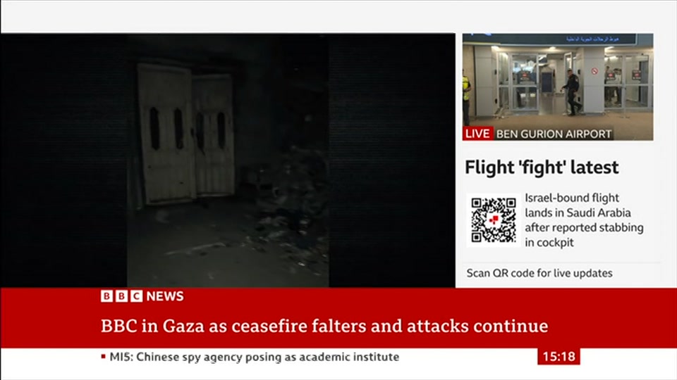 Broadcast still at 18m 30s. BBC News, Verified Live, 30 September 2026.