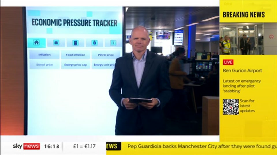 Still from Sky News at 13:30