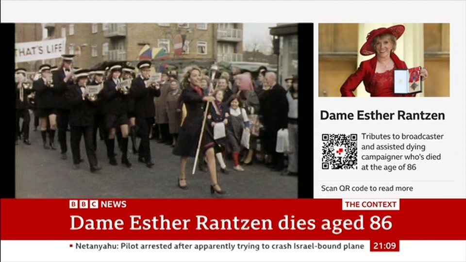 Still from BBC News at 9:00