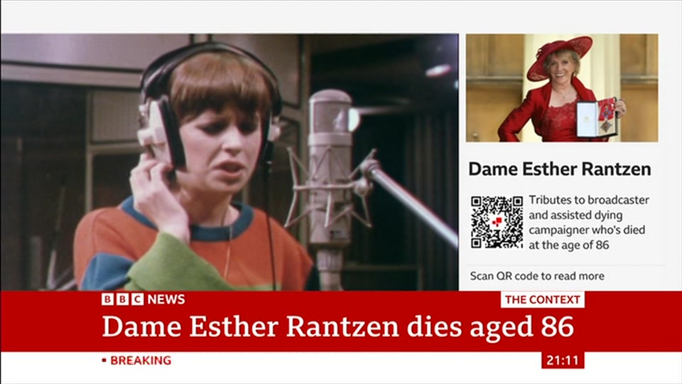 Still from BBC News at 11:00