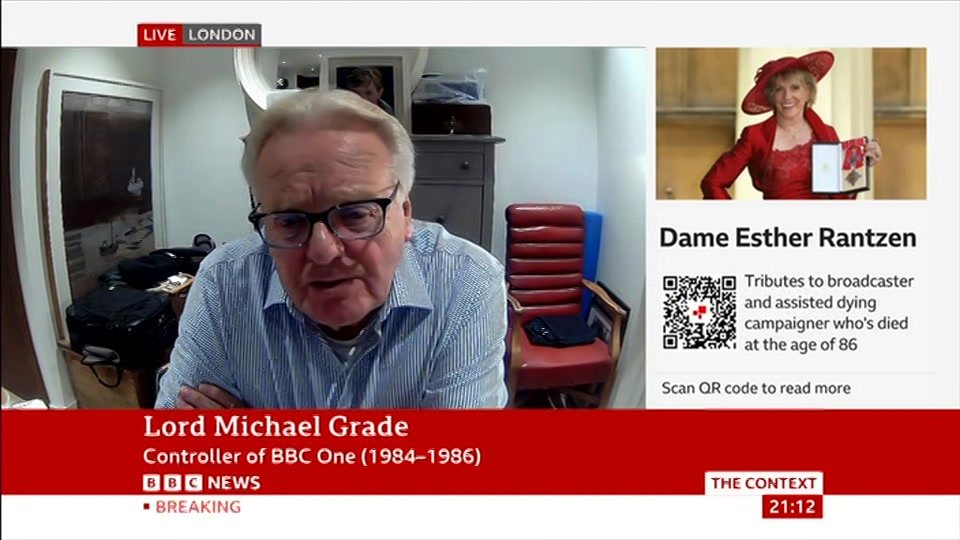 Broadcast still at 12m 30s. BBC News, The Context, 30 September 2026.