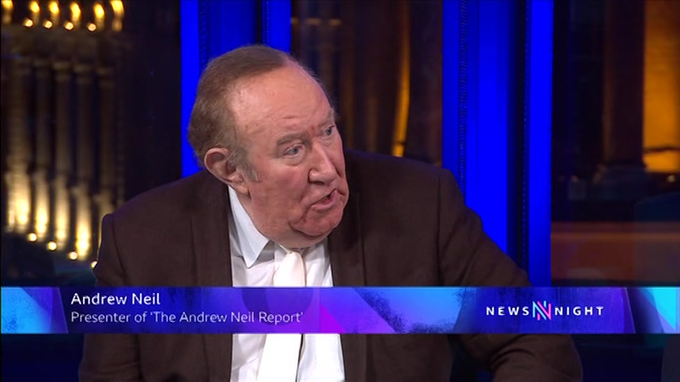 Broadcast still at 6m. BBC Two, Newsnight, followed by Weather, 30 September 2026.