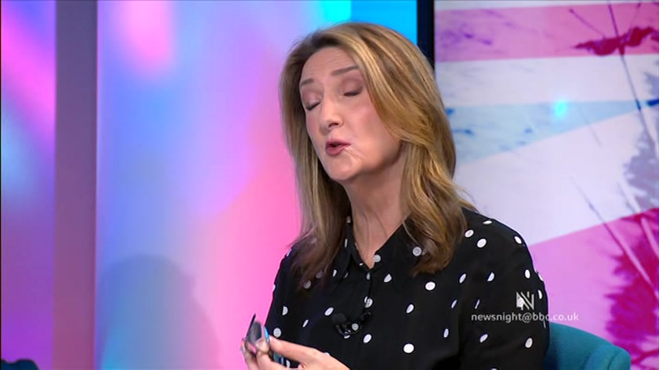 Broadcast still at 22m 30s. BBC Two, Newsnight, followed by Weather, 30 September 2026.