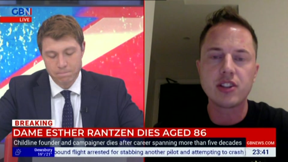 Broadcast still at 41m. GB News, New: Patrick Christys Tonight Late..., 30 September 2026.