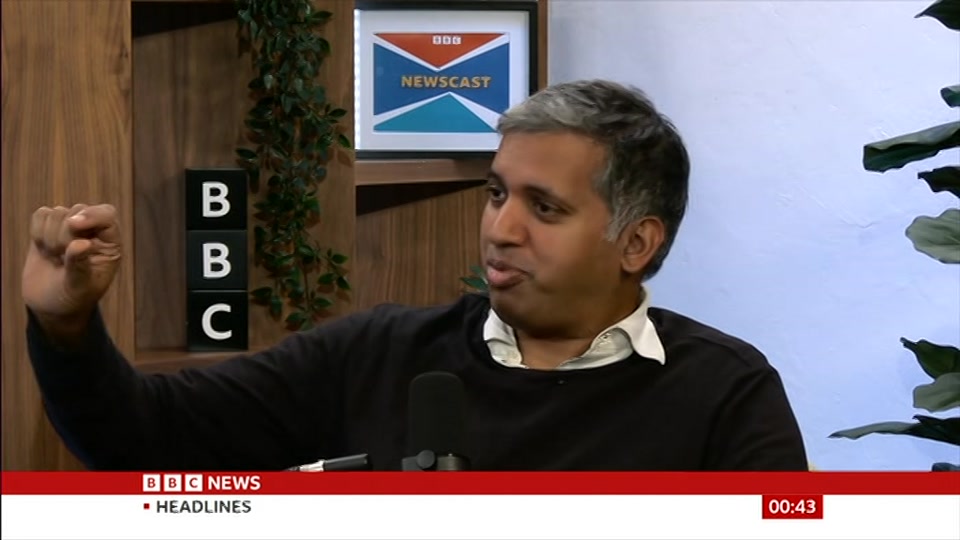 Still from BBC News at 13:30