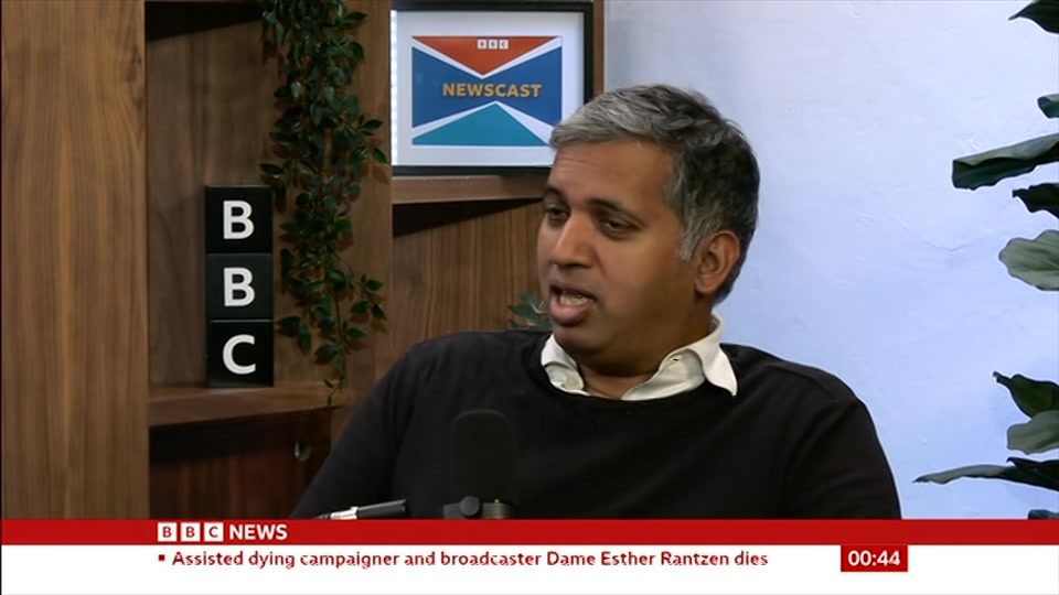 Broadcast still at 14m. BBC News, Newscast, 30 September 2026.