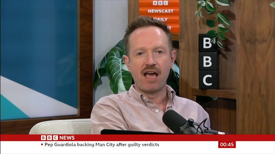 Still from BBC News at 15:00