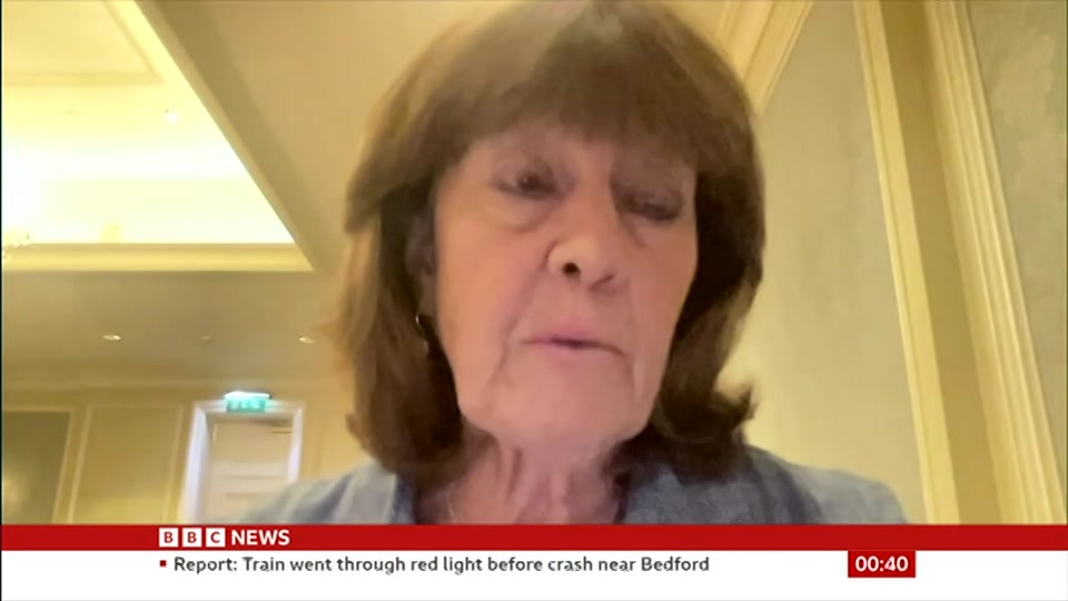 Broadcast still at 10m. BBC News, Newscast, 1 October 2026.