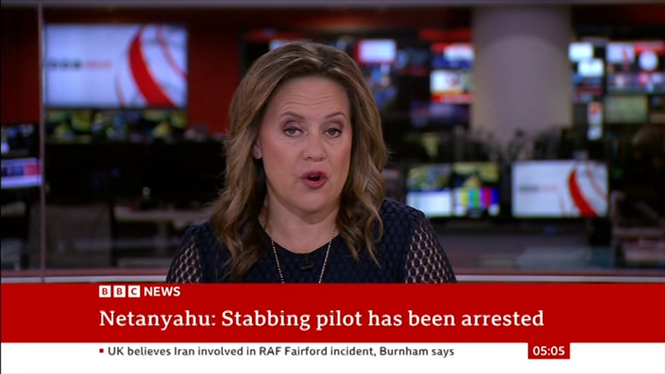 Still from BBC News at 5:00