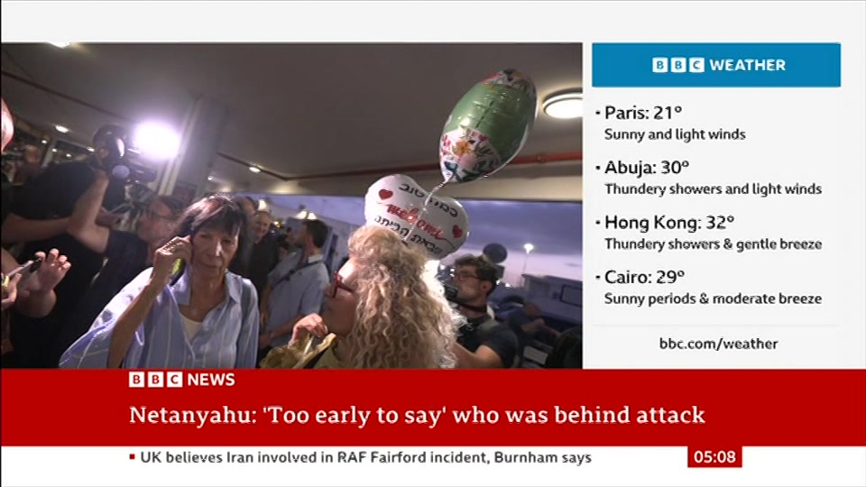 Still from BBC News at 8:00