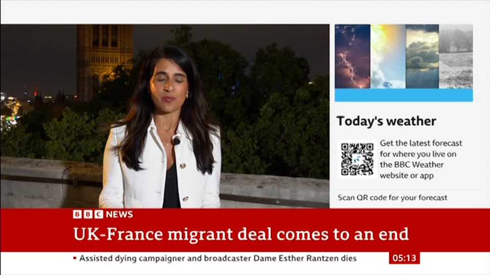 Still from BBC News at 13:30