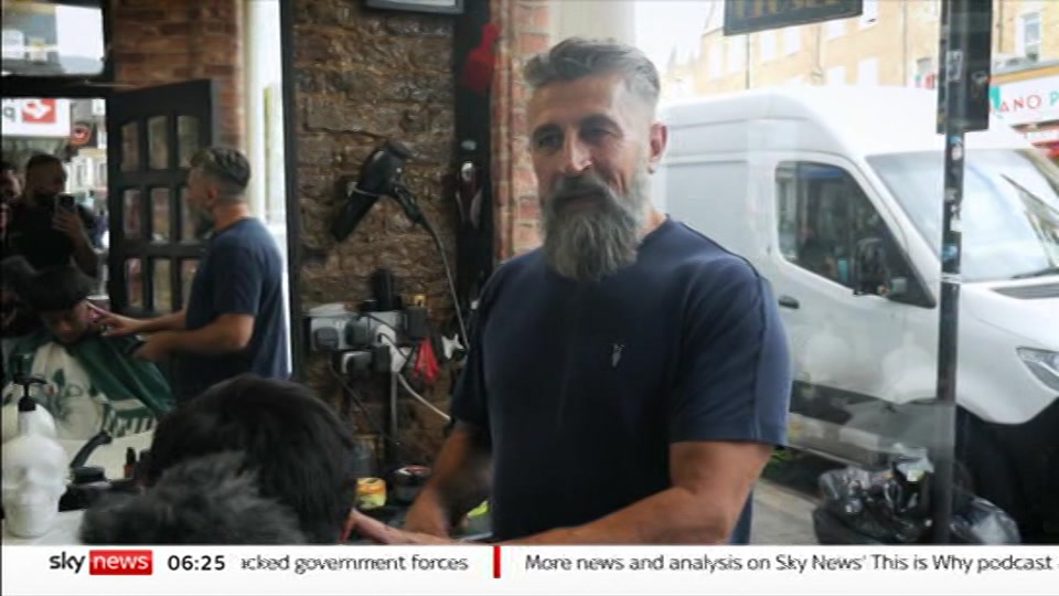 Broadcast still at 25m 30s. Sky News, Mornings, 1 October 2026.