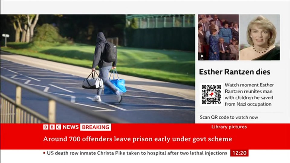 Broadcast still at 20m. BBC News, BBC News Now, 1 October 2026.