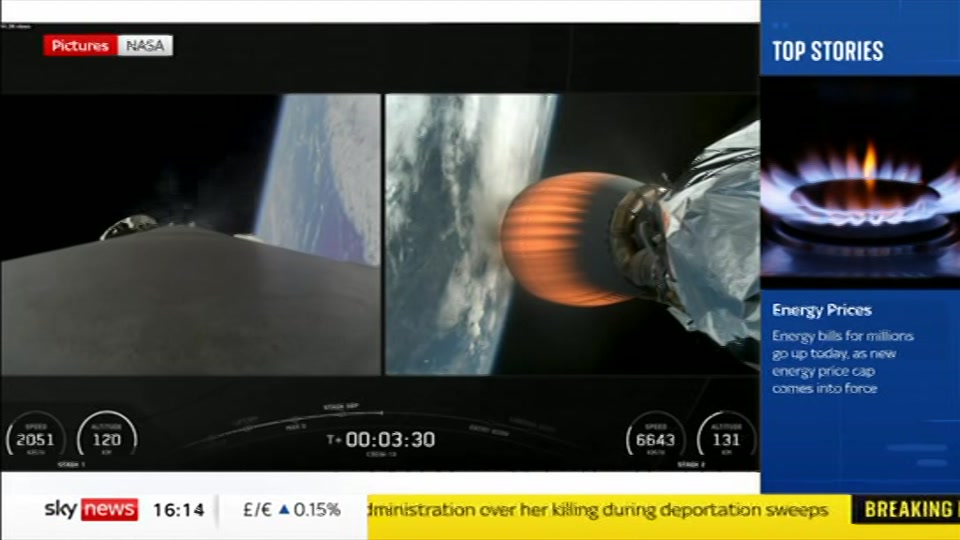 Broadcast still at 14m. Sky News, Sky News Today with Jayne Secker, 1 October 2026.