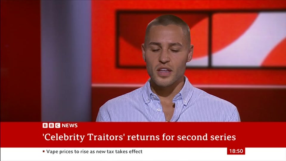 Broadcast still at 20m. BBC News, The World Today with Maryam..., 1 October 2026.