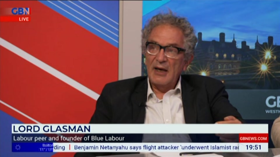 Broadcast still at 51m. GB News, New: Farage, 1 October 2026.