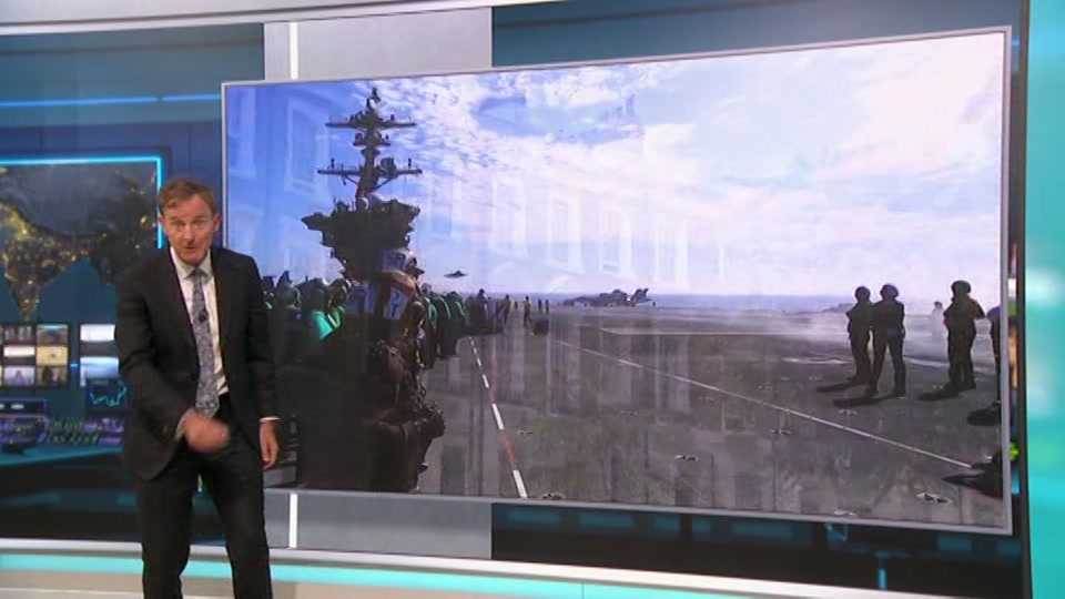 Broadcast still at 8m. ITV, ITV News at Ten, 1 October 2026.