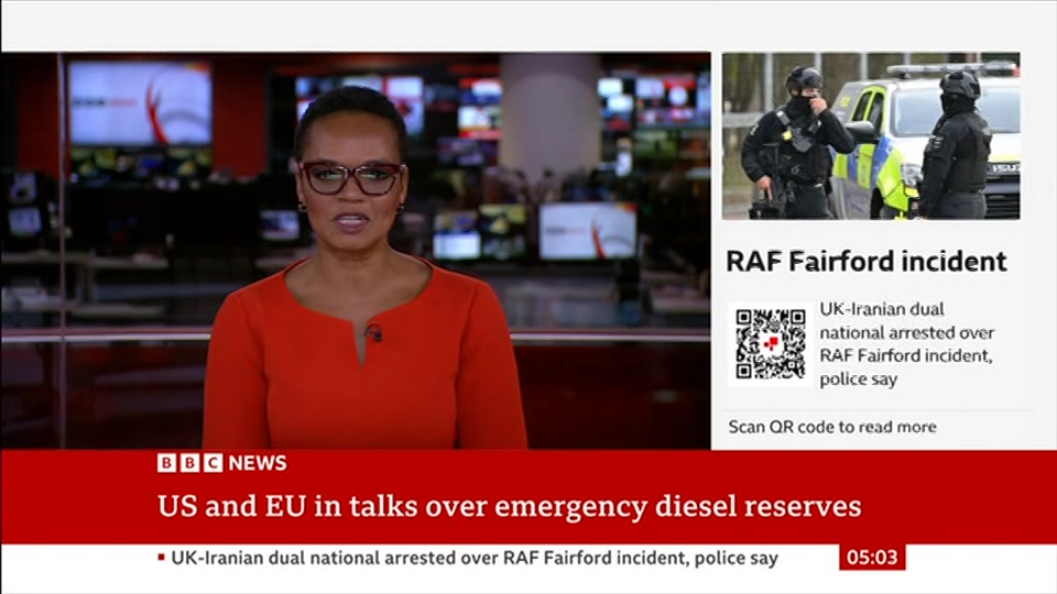 Still from BBC News at 3:00