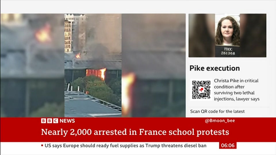 Broadcast still at 6m 30s. BBC News, 2 October 2026.