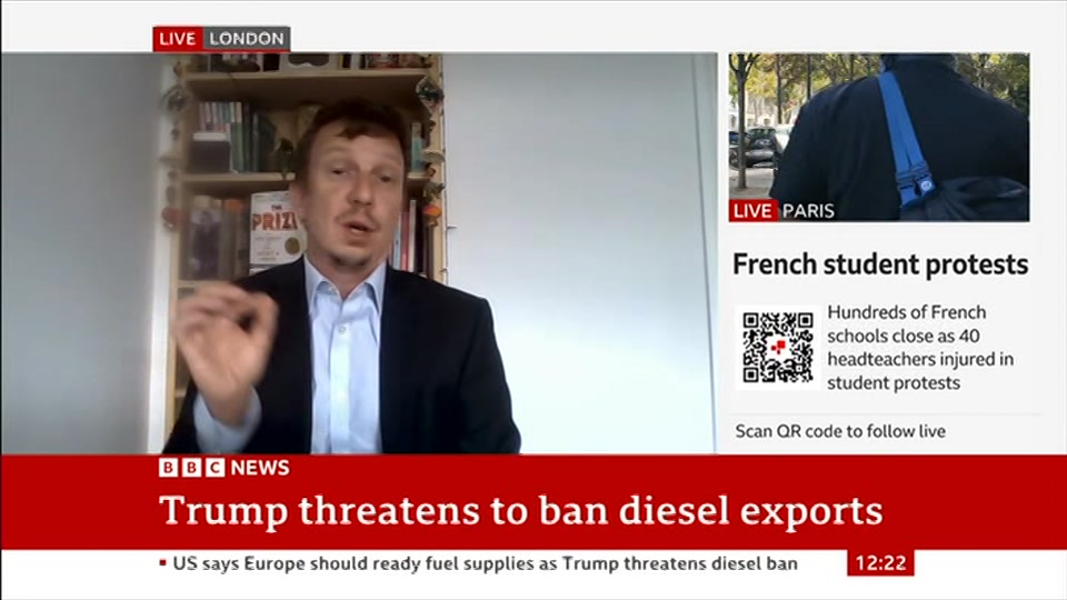 Still from BBC News at 22:00