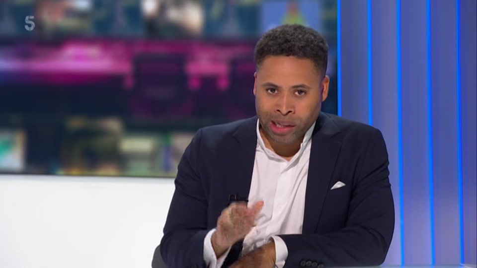 Broadcast still at 9m. Channel 5, 5 News with Dan Walker, 2 October 2026.