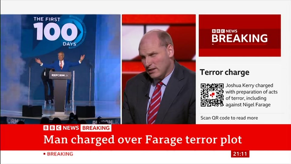 Still from BBC News at 11:00