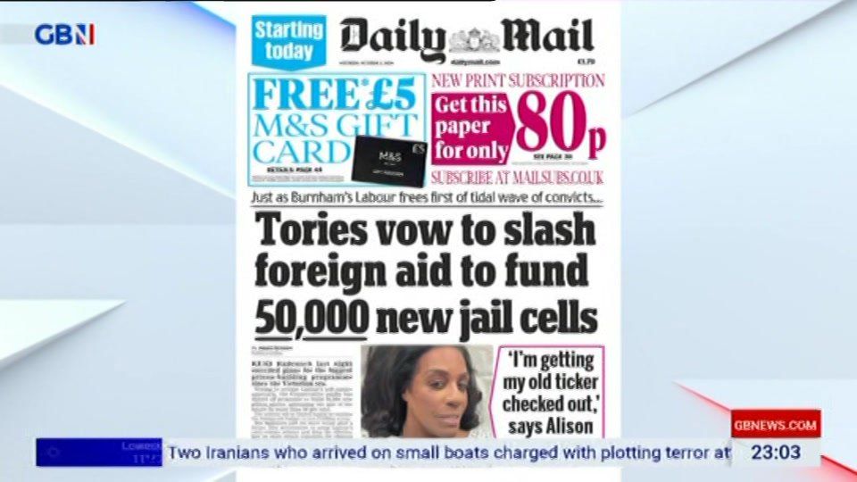 Still from GB News at 3:30