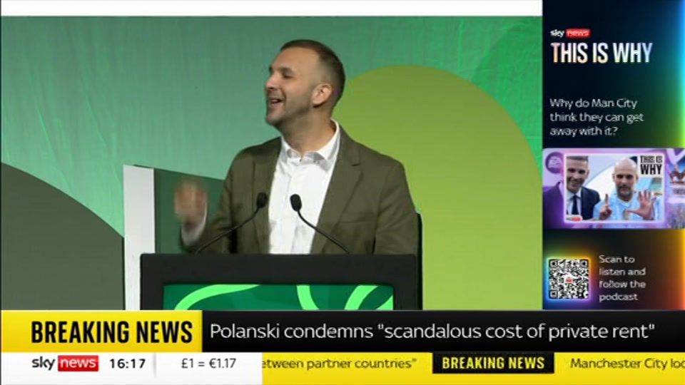 Still from Sky News at 17:00