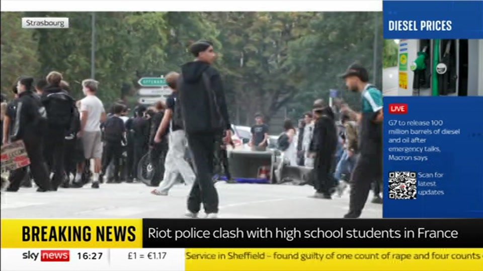 Broadcast still at 27m. Sky News, Sky News Today, 2 October 2026.