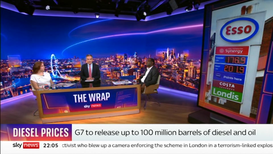 Still from Sky News at 5:00