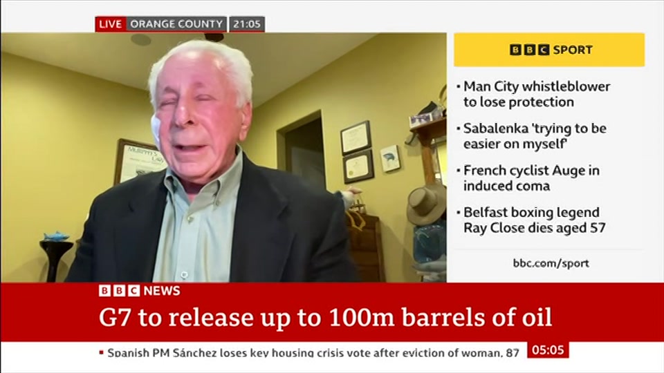 Still from BBC News at 5:30