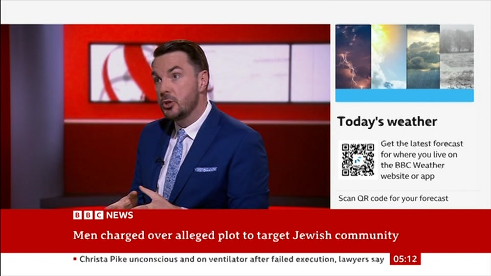 Still from BBC News at 12:00