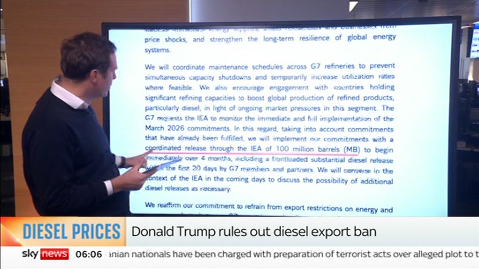 Still from Sky News at 6:30