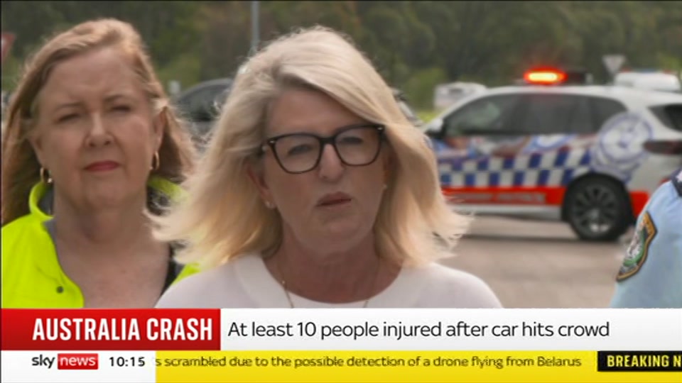 Broadcast still at 15m. Sky News, Sky News Today with Sam Washington, 3 October 2026.