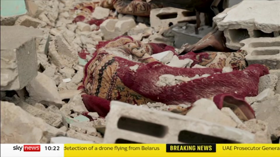 Broadcast still at 22m 30s. Sky News, Sky News Today with Sam Washington, 3 October 2026.